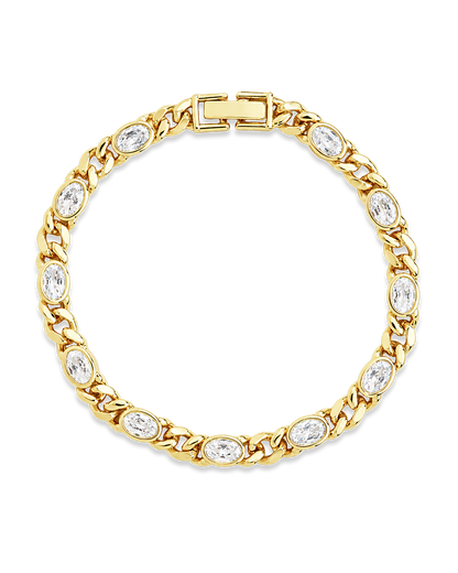 Cassie CZ Bezel Tennis Bracelet