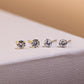 Sterling Silver 4mm CZ Stud Earrings