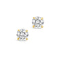 Sterling Silver 4mm CZ Stud Earrings