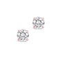 Sterling Silver 4mm CZ Stud Earrings