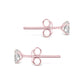 Sterling Silver 4mm CZ Stud Earrings