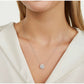AGI Certified Lab-Grown Diamond Halo Pendant Necklace in 14kt White Gold – 1 CTW or 2 CTW