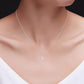 2.00 CTW Created Moissanite Solitaire Pendant Necklace with 18" Chain - Choice of 14k White or Yellow Gold