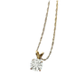 2.00 CTW Created Moissanite Solitaire Pendant Necklace with 18" Chain - Choice of 14k White or Yellow Gold