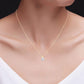 2.00 CTW Created Moissanite Solitaire Pendant Necklace with 18" Chain - Choice of 14k White or Yellow Gold