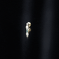 Pear Shape Diamond Two Stone Helix Earring