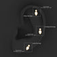Pear Shape Diamond Two Stone Helix Earring