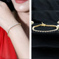 Certified Lab Grown Diamond and Sapphire Wedding Tennis Bracelet