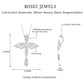 Certified Lab Grown Diamond Prong Set Cross Angel Necklace
