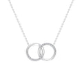 Certified Diamond Circle Pendant Necklace