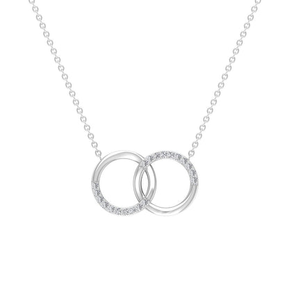 Certified Diamond Circle Pendant Necklace