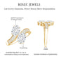 Certified Lab Grown Diamond Designer 2 Stone Engagement Ring