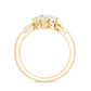 Certified Lab Grown Diamond Designer 2 Stone Engagement Ring
