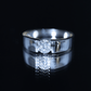 0.4 Carat Tension Mount Set Lab Grown Diamond Solitaire Band Ring