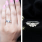 0.4 Carat Tension Mount Set Lab Grown Diamond Solitaire Band Ring