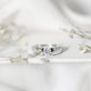 0.4 Carat Tension Mount Set Lab Grown Diamond Solitaire Band Ring