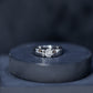 0.4 Carat Tension Mount Set Lab Grown Diamond Solitaire Band Ring