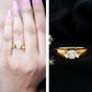 0.4 Carat Tension Mount Set Lab Grown Diamond Solitaire Band Ring
