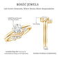 Certified 6 MM Lab Grown Diamond Designer Bridal Ring Set
