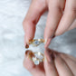 Certified 6 MM Lab Grown Diamond Designer Bridal Ring Set