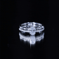 Lab Grown Diamond 0.75 Carat Oval Shaped Double Band Engagement Ring