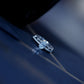 Lab Grown Diamond 0.75 Carat Oval Shaped Double Band Engagement Ring