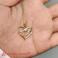 Diamond Accent Double Heart Infinity Pendant Necklace