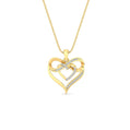 Diamond Accent Double Heart Infinity Pendant Necklace