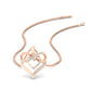 Diamond Accent Double Heart Infinity Pendant Necklace