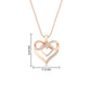 Diamond Accent Double Heart Infinity Pendant Necklace