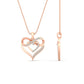 Diamond Accent Double Heart Infinity Pendant Necklace