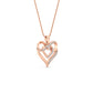 Diamond Accent Double Heart Infinity Pendant Necklace