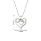 Diamond Accent Double Heart Infinity Pendant Necklace