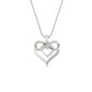 Diamond Accent Double Heart Infinity Pendant Necklace