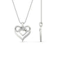 Diamond Accent Double Heart Infinity Pendant Necklace
