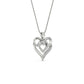 Diamond Accent Double Heart Infinity Pendant Necklace