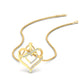 Diamond Accent Double Heart Infinity Pendant Necklace