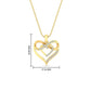 Diamond Accent Double Heart Infinity Pendant Necklace