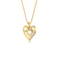 Diamond Accent Double Heart Infinity Pendant Necklace