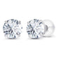 2.00 CTW Lab-Grown Diamond Stud Earrings – E Color VS Clarity in Solid 14K Gold (AGI Certified)