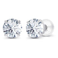 2.00 CTW Lab-Grown Diamond Stud Earrings – E Color VS Clarity in Solid 14K Gold (AGI Certified)