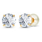 2.00 CTW Lab-Grown Diamond Stud Earrings – E Color VS Clarity in Solid 14K Gold (AGI Certified)